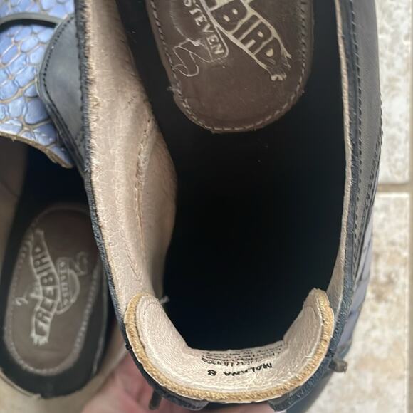 Freebird Malena Leather Oxford Mule Navy Multi - Picture 15 of 16